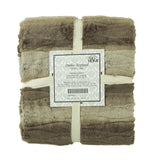 Decorative Ombre textured fur throw - Natural - 50 x 60''
