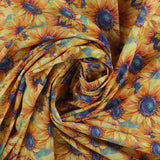 Coton imprimé - Création artisanale - 001 - Ensoleillé