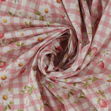 Coton imprimé - Création artisanale - 005 - Rose