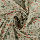 Coton imprimé - Création artisanale - 006 - Sauge