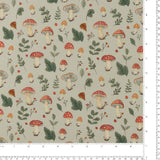 Coton imprimé - Création artisanale - 006 - Sauge