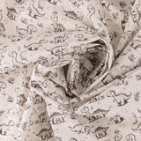 Coton imprimé - Création artisanale - 007 -Blanc