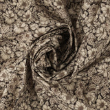 Coton imprimé - Charme floral - 001 - Noir