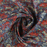 Coton imprimé - Charme floral - 003 - Marine