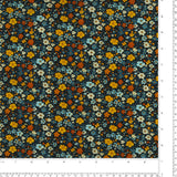 Printed Cotton - Lillibet Floral - 014 - Navy