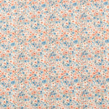Printed Cotton - Lillibet Floral - 010 - Peach/Blue