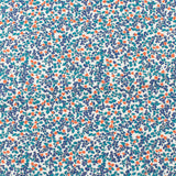 Printed Cotton - Lillibet Floral - 018 - Teal/Orange