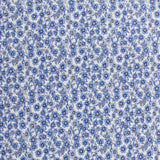 Printed Cotton - Lillibet Floral - 027 - White/Blue