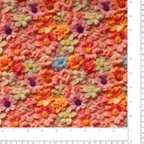 Coton imprimé - Floral II en 3D - 003 - Rose