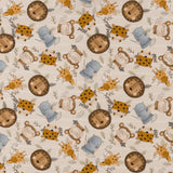 Coton imprimé - Les petits - 010 - Beige Pâle