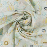 Coton imprimé - Les petits - 013 - Aqua Pâle