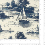 Printed Cotton - Ocean Voyage - 001 - Cream