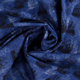 Coton imprimé - Le vent dans les voiles - 006 - Marine