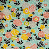 Printed Cotton - Lace garden - 001 - Spearmint