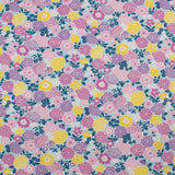 Coton imprimé - Dentelle de Jardin - 004 - Pervenche