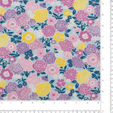 Coton imprimé - Dentelle de Jardin - 004 - Pervenche