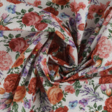 Coton imprimé - Prendre le thé - 001 - Blanc