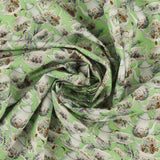 Coton imprimé - Prendre le thé - 005 - Menthe