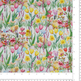 Coton imprimé - Prendre le thé - 006 - Blanc