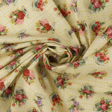 Coton imprimé - Prendre le thé - 008 - Jaune Vif