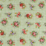 Coton imprimé - Prendre le thé - 009 - Menthe