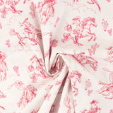 Coton imprimé - <Cowgirl> - 003 - Blanc
