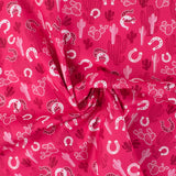 Printed Cotton - Cowgirl - 004 - Pink