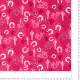 Printed Cotton - Cowgirl - 004 - Pink