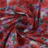 Coton imprimé - Champs fleuris - 004 - Bleu