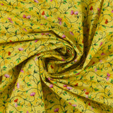 Coton imprimé - Champs fleuris - 005 - Jaune