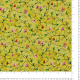 Coton imprimé - Champs fleuris - 005 - Jaune