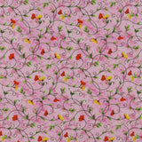 Coton imprimé - Champs fleuris - 006 - Rose