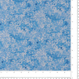 Coton imprimé - Champs fleuris - 010 - Bleu