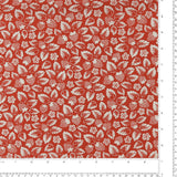 Coton imprimé - Champs de fraises - 008 - Rouge