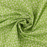 Coton imprimé - Champs de fraises - 009 - Lime