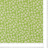 Coton imprimé - Champs de fraises - 009 - Lime