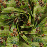 Printed Cotton - Highlands country - 002 - Green