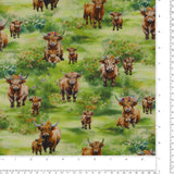 Printed Cotton - Highlands country - 002 - Green