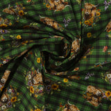 Coton Imprimé - Pays des Highlands - 005 - Vert