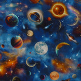 Printed Cotton - Out of this World - 001 - Blue
