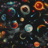 Printed Cotton - Out of this World - 002 - Black