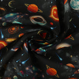 Printed Cotton - Out of this World - 002 - Black