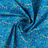 Printed Cotton - CONFETTI - 002 - Blue