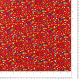 Coton Imprimé - CONFETTI - 003 - Rouge