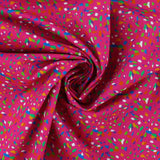 Coton Imprimé - CONFETTI - 004 - Fuschia