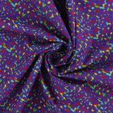 Printed Cotton - CONFETTI - 005 - Purple