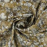 Coton imprimé - 1-2-3 animaux coordonnés - 001 - Naturel