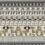 Coton imprimé - 1-2-3 animaux coordonnés - 003 - Naturel