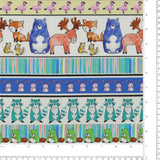 Printed Cotton - 1-2-3 Animal Coordinates - 004 - Multicolor