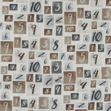 Coton imprimé - 1-2-3 animaux coordonnés - 005 - Naturel